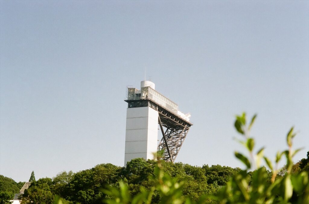 岐阜ワールドローズガーデンの花のタワー